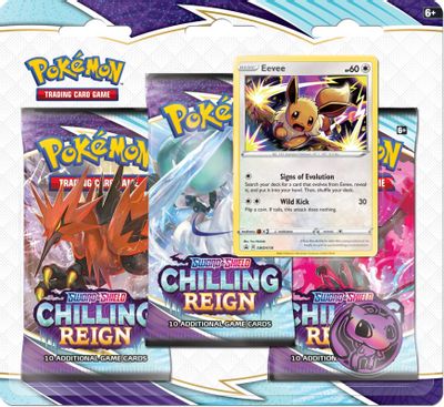 Chilling Reign 3 Pack Blister [Eevee] | Galactic Gamez