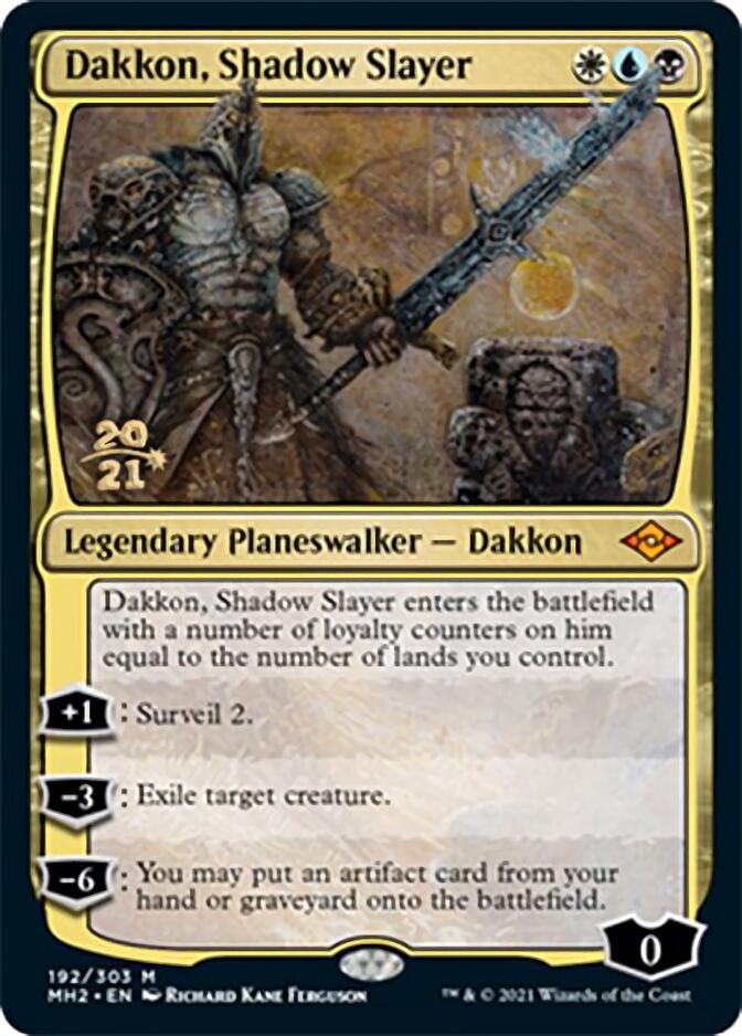 Dakkon, Shadow Slayer [Modern Horizons 2 Prerelease Promos] | Galactic Gamez