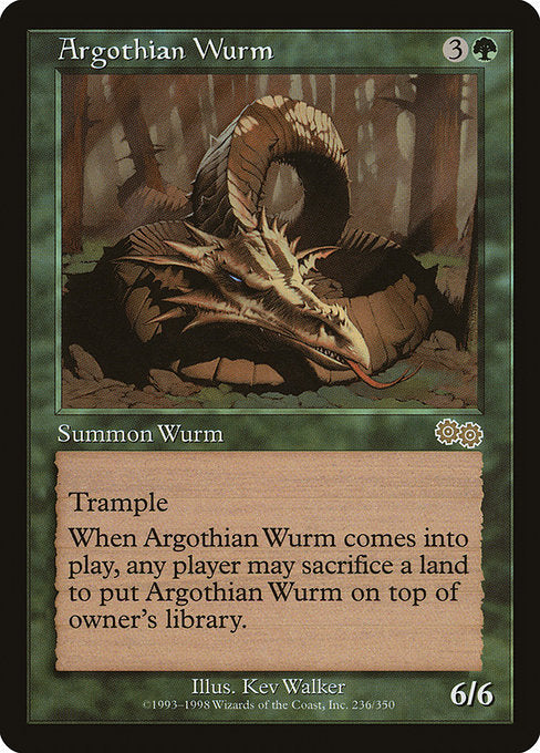 Argothian Wurm [Urza's Saga] | Galactic Gamez