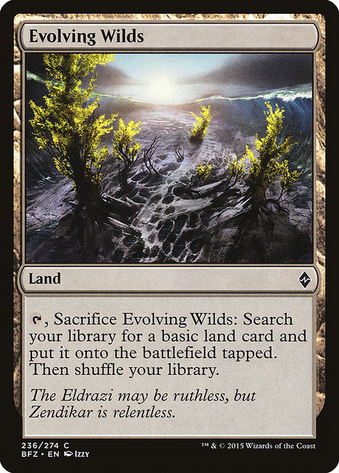 Evolving Wilds [Battle for Zendikar] | Galactic Gamez