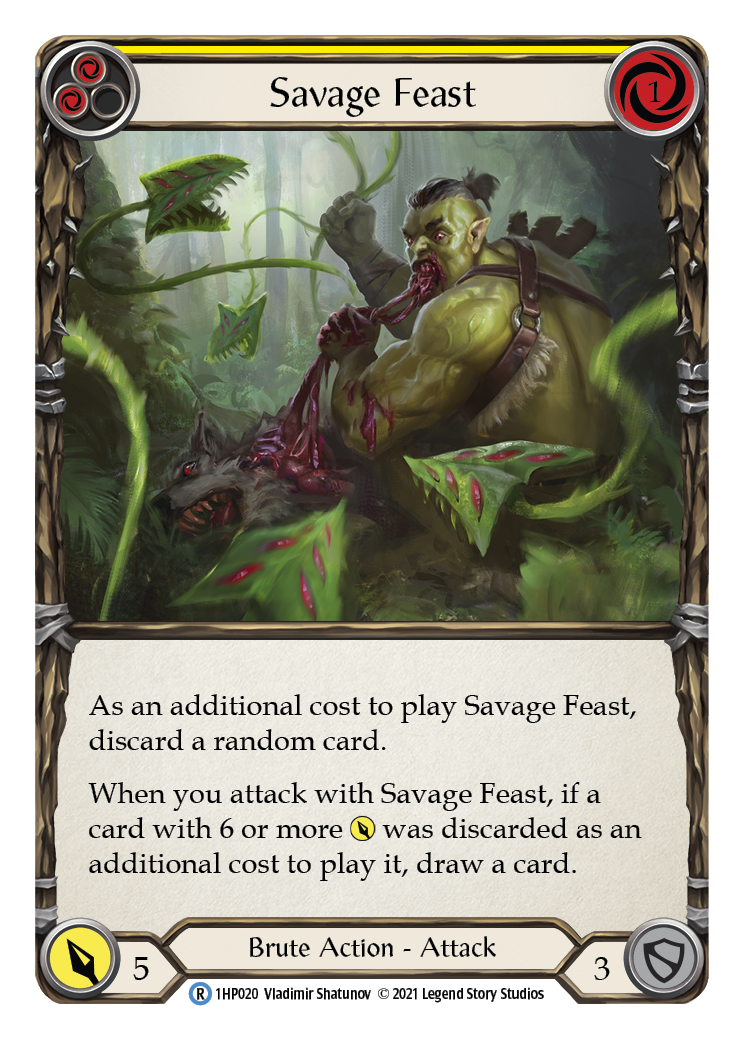 Savage Feast (Yellow) [1HP020] | Galactic Gamez