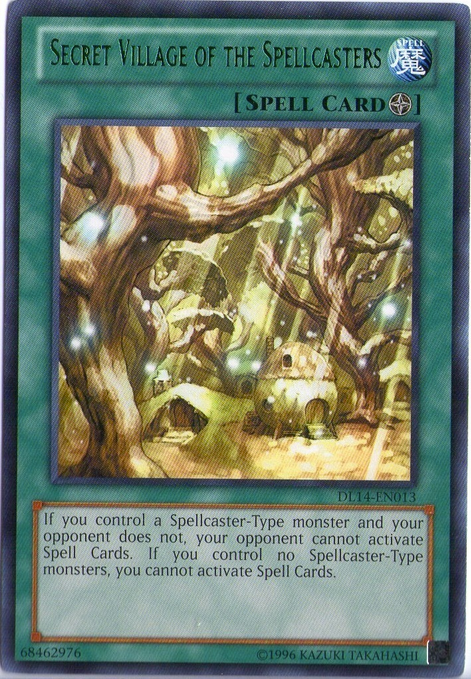 Secret Village of the Spellcasters (Green) [DL14-EN013] Rare | Galactic Gamez