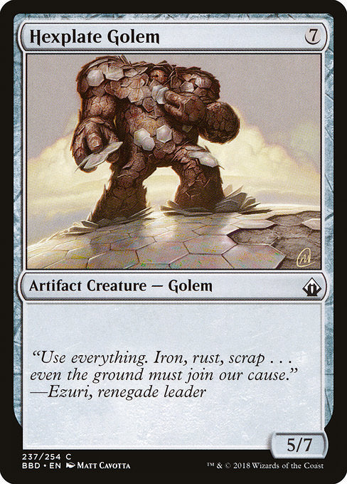 Hexplate Golem [Battlebond] | Galactic Gamez