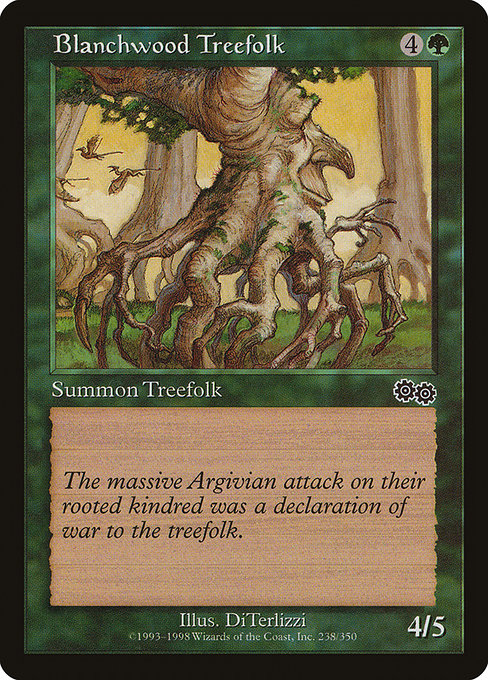 Blanchwood Treefolk [Urza's Saga] | Galactic Gamez