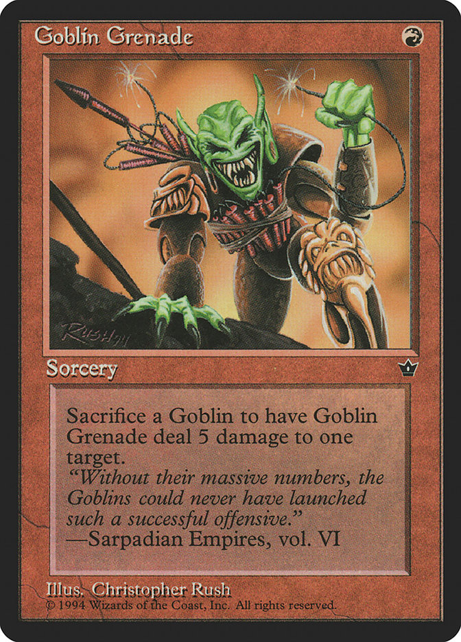 Goblin Grenade (Christopher Rush) [Fallen Empires] | Galactic Gamez