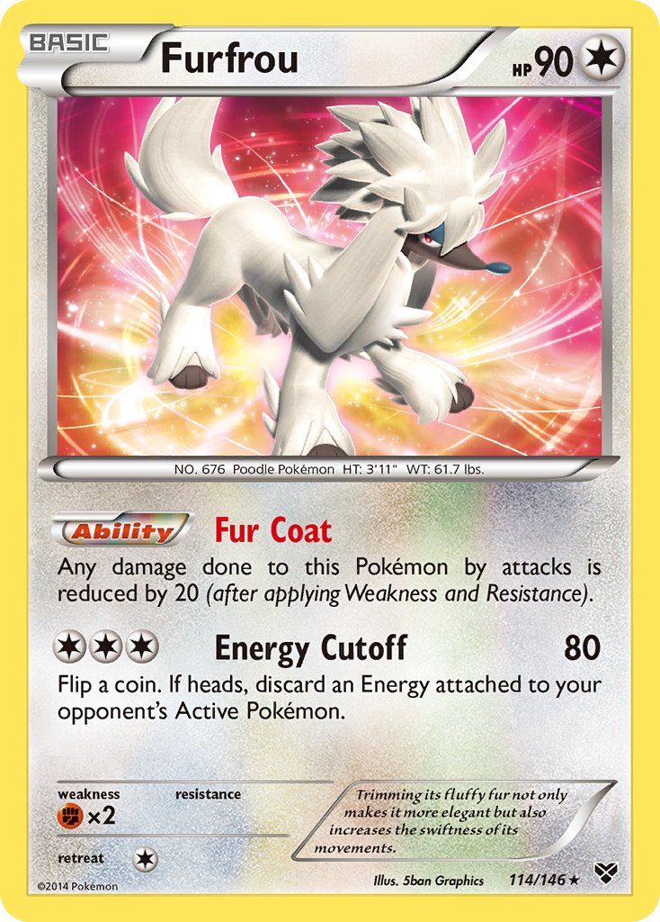 Furfrou (114/146)(Cosmos Holo) (Blister Exclusive) [XY: Base Set] | Galactic Gamez