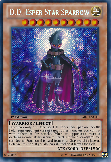 D.D. Esper Star Sparrow [HA07-EN031] Secret Rare | Galactic Gamez