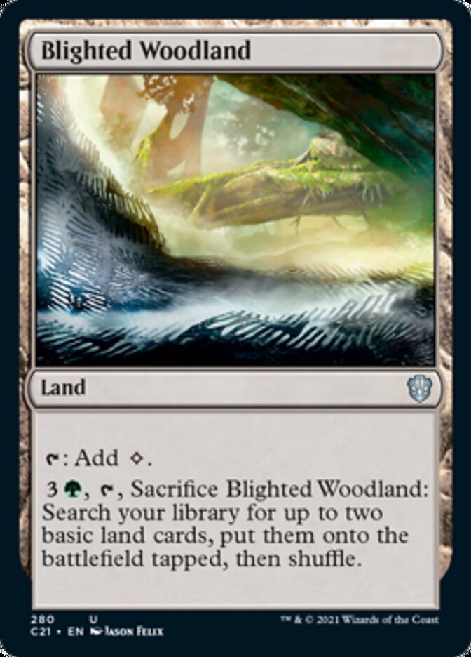 Blighted Woodland [Commander 2021] | Galactic Gamez