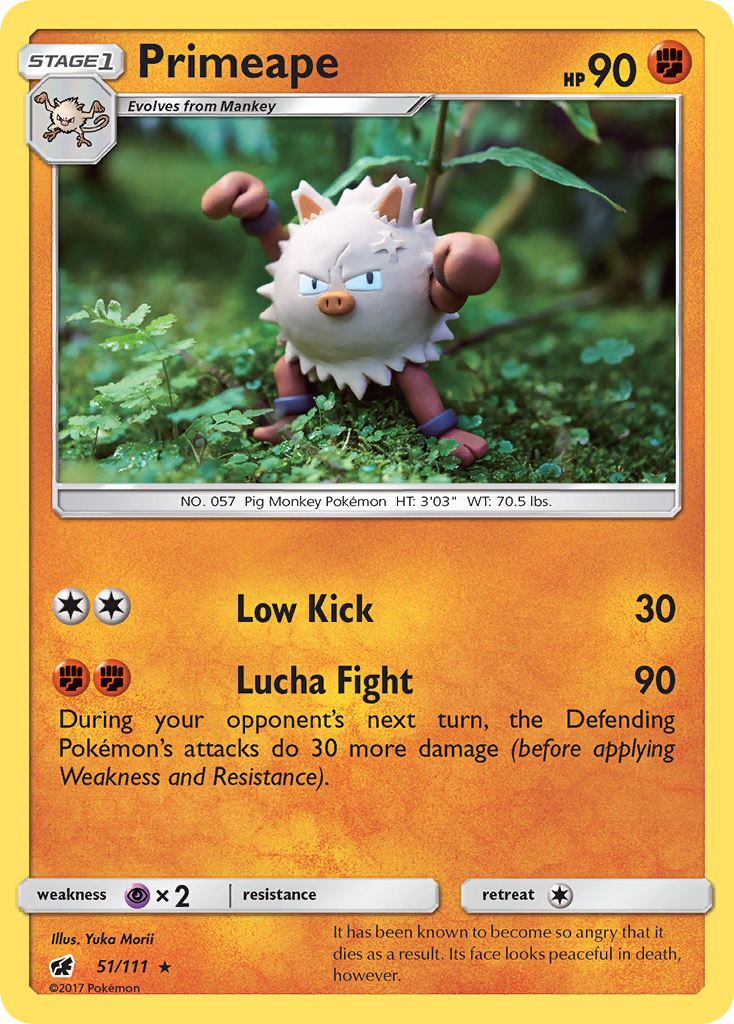 Primeape (51/111) [Sun & Moon: Crimson Invasion] | Galactic Gamez