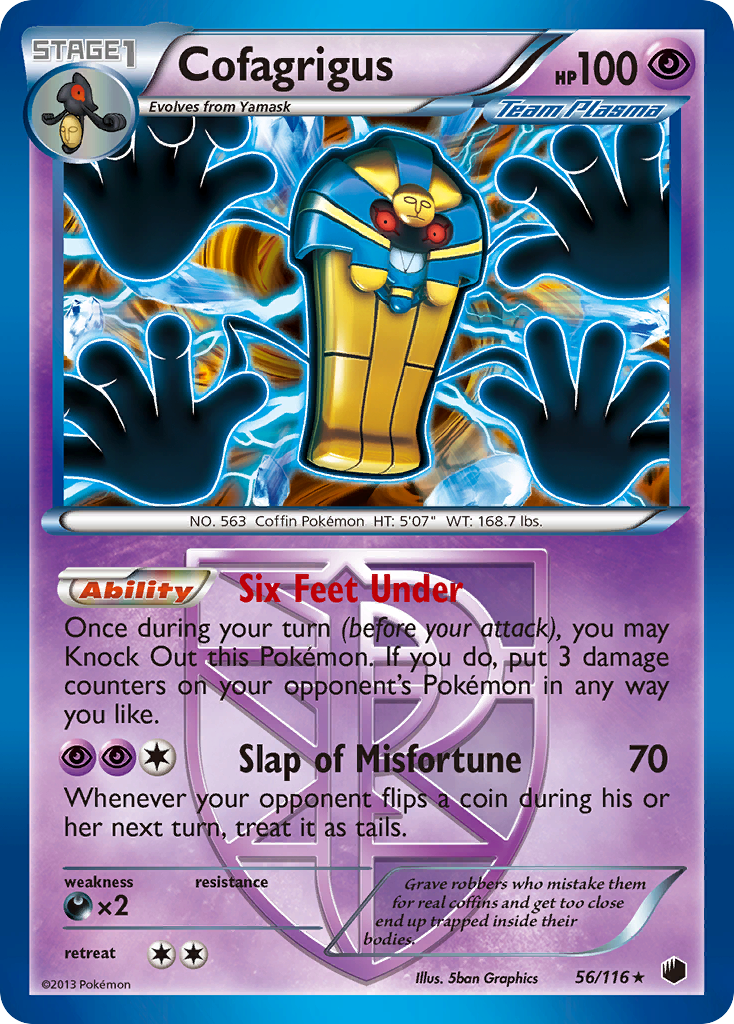 Cofagrigus (56/116) [Black & White: Plasma Freeze] | Galactic Gamez