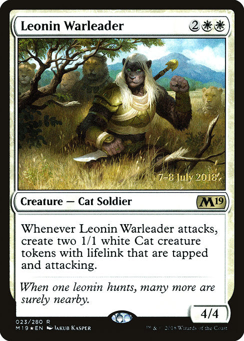 Leonin Warleader [Core Set 2019 Promos] | Galactic Gamez