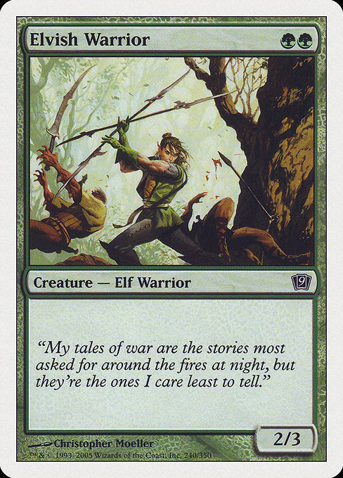 Elvish Warrior [Ninth Edition] | Galactic Gamez