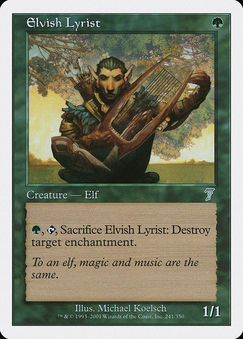 Elvish Lyrist [Seventh Edition] | Galactic Gamez