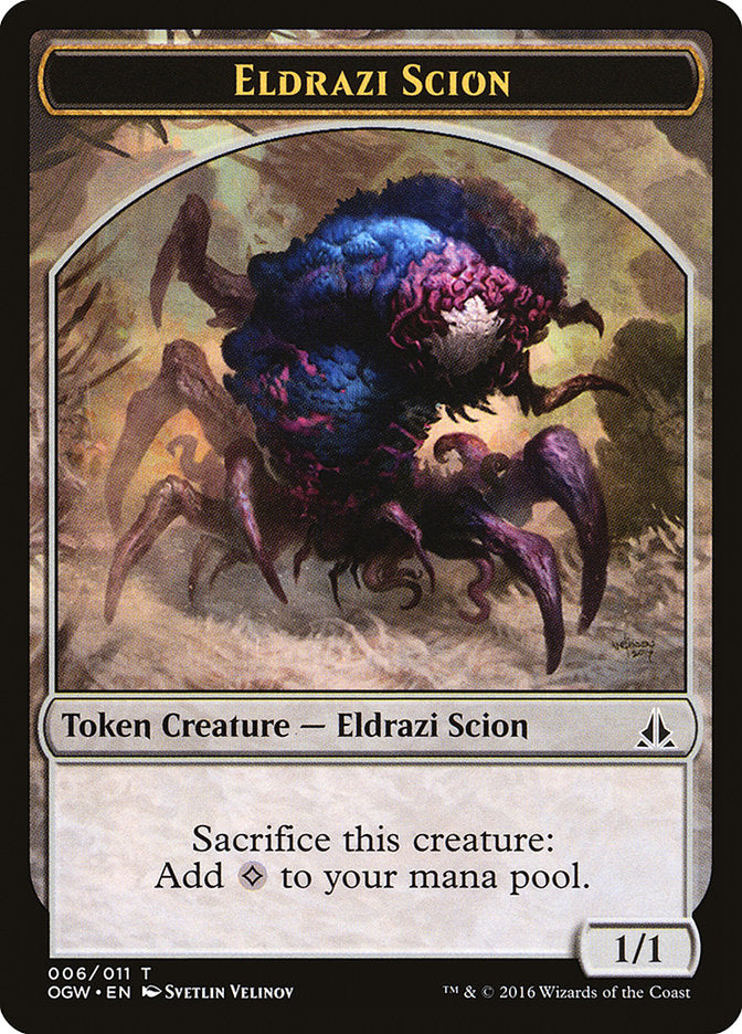 Eldrazi Scion (006/011) [Oath of the Gatewatch Tokens] | Galactic Gamez