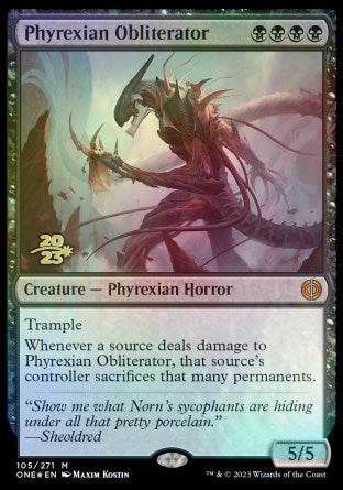 Phyrexian Obliterator [Phyrexia: All Will Be One Prerelease Promos] | Galactic Gamez