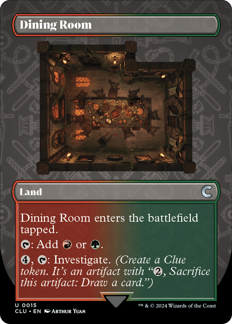 Dining Room (Borderless) [Ravnica: Clue Edition] | Galactic Gamez