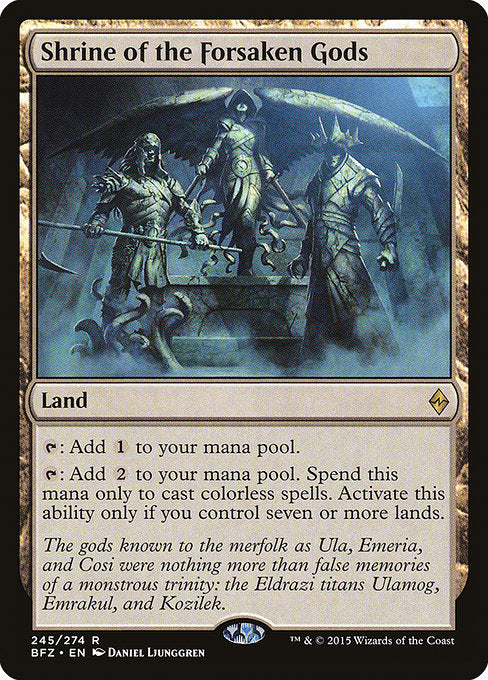 Shrine of the Forsaken Gods [Battle for Zendikar] | Galactic Gamez