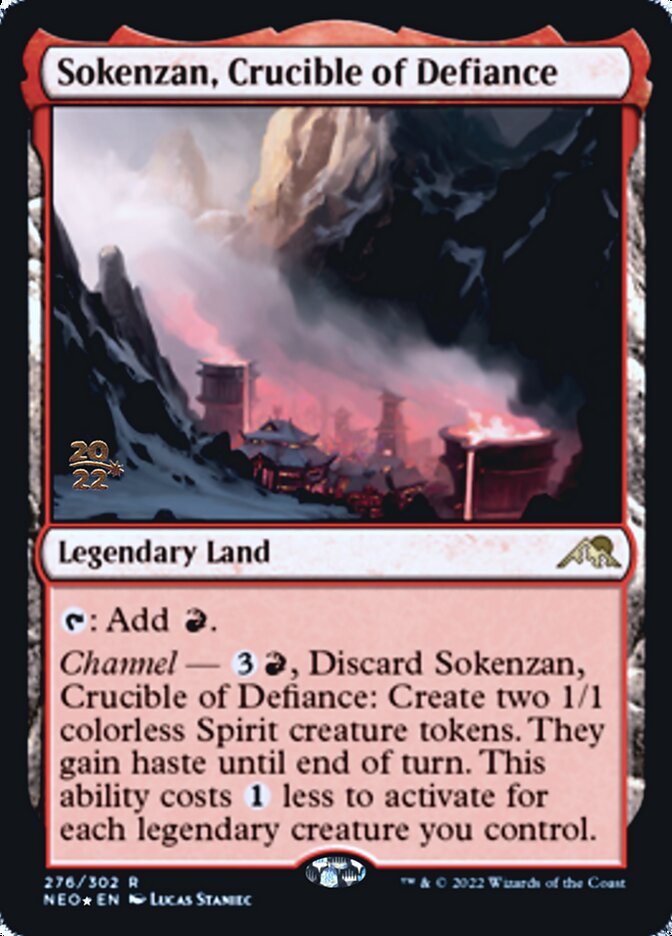 Sokenzan, Crucible of Defiance [Kamigawa: Neon Dynasty Prerelease Promos] | Galactic Gamez