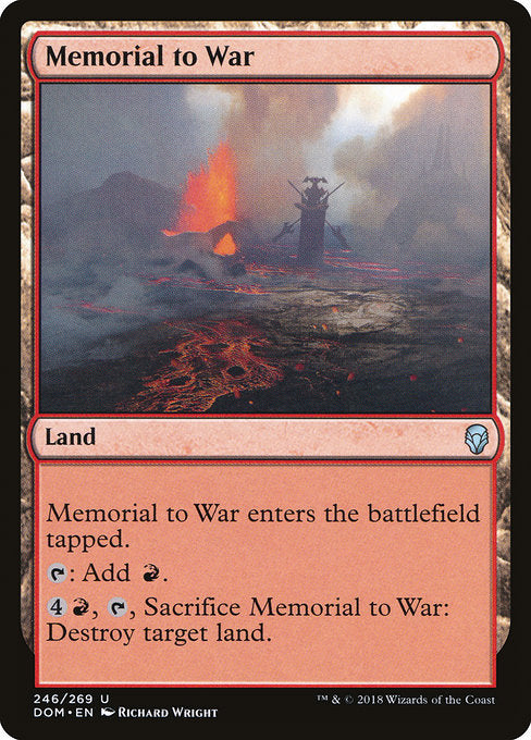 Memorial to War [Dominaria] | Galactic Gamez