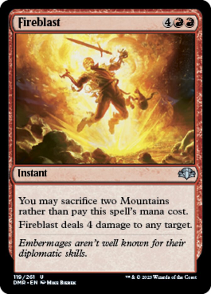 Fireblast [Dominaria Remastered] | Galactic Gamez