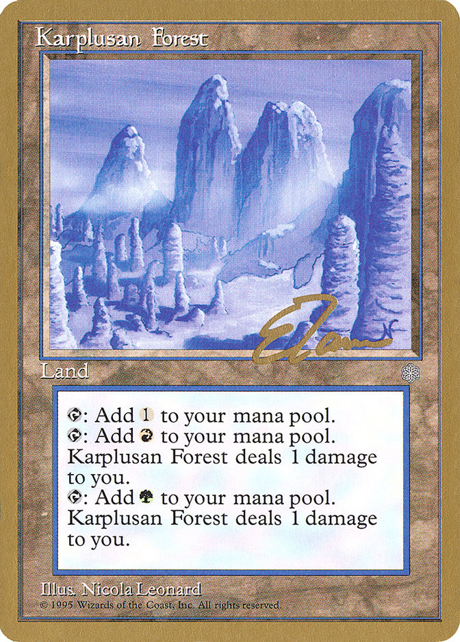 Karplusan Forest (Eric Tam) [Pro Tour Collector Set] | Galactic Gamez