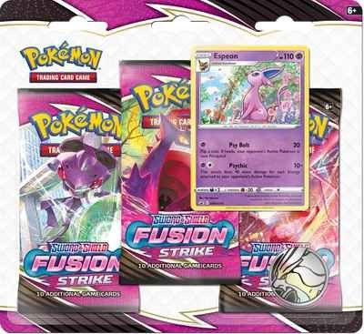 Fusion Strike 3 Pack Blister [Espeon] | Galactic Gamez