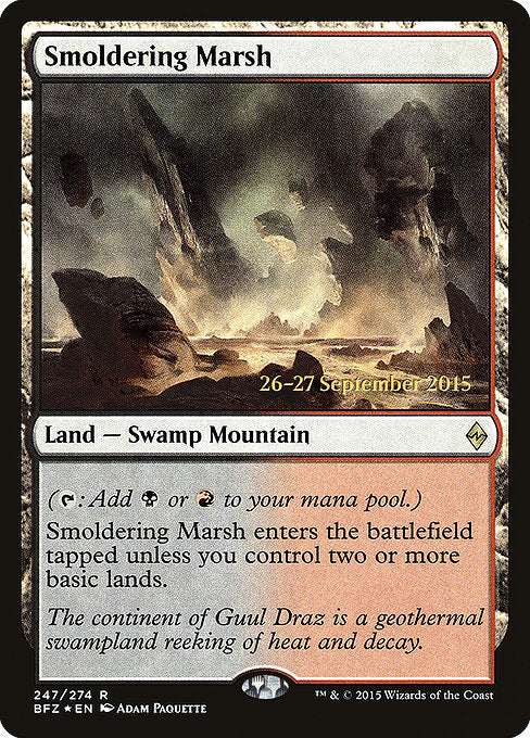 Smoldering Marsh [Battle for Zendikar Promos] | Galactic Gamez