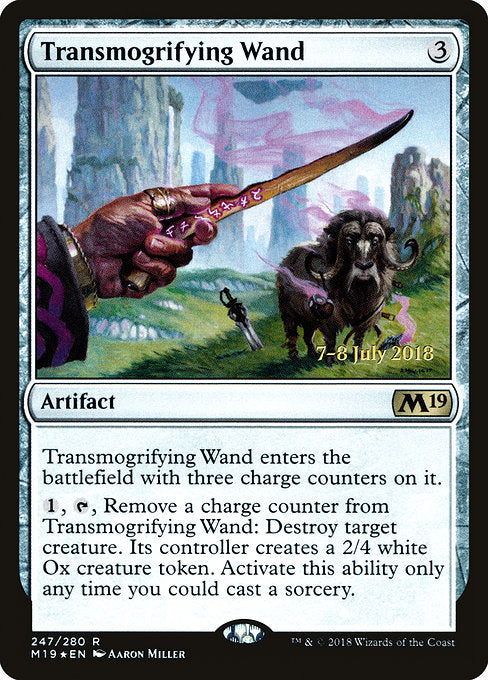 Transmogrifying Wand [Core Set 2019 Promos] | Galactic Gamez