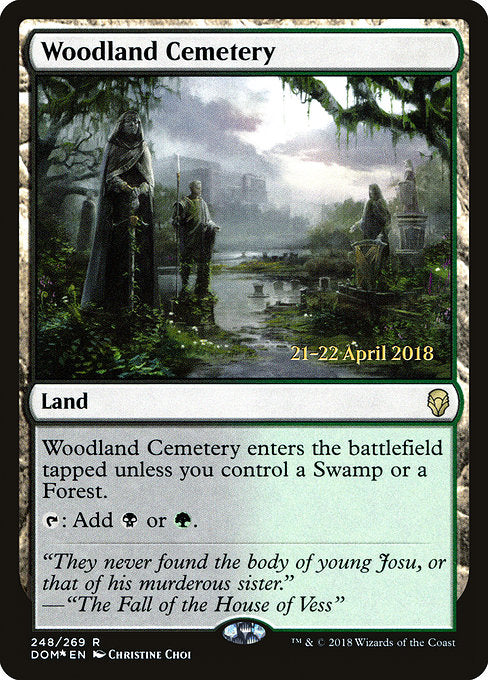 Woodland Cemetery [Dominaria Promos] | Galactic Gamez