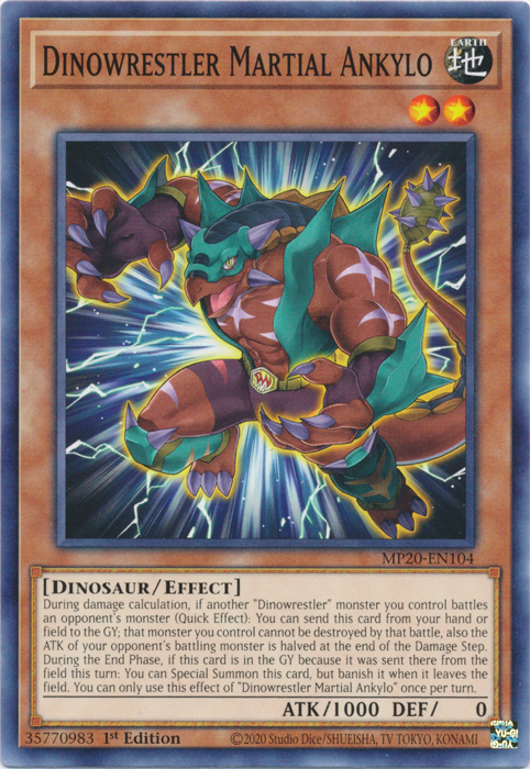 Dinowrestler Martial Ankylo [MP20-EN104] Common | Galactic Gamez