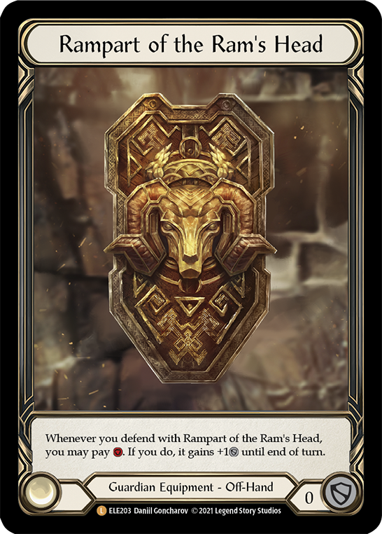 Rampart of the Ram's Head [ELE203] (Tales of Aria)  1st Edition Cold Foil | Galactic Gamez