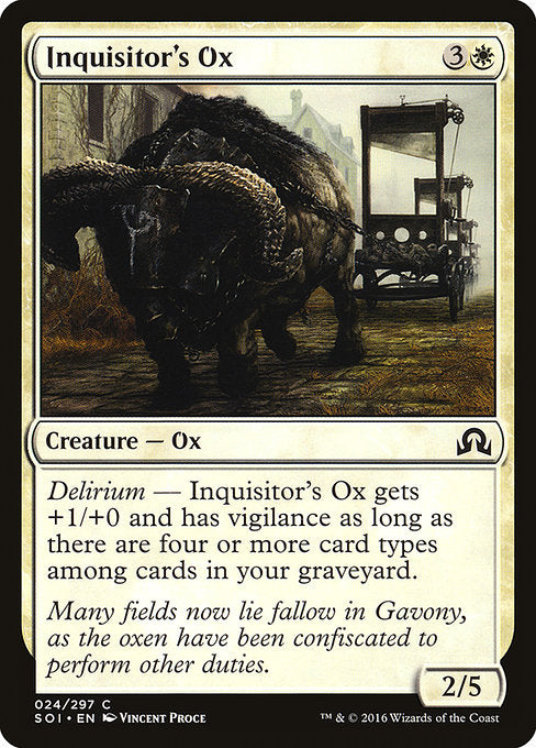 Inquisitor's Ox [Shadows over Innistrad] | Galactic Gamez