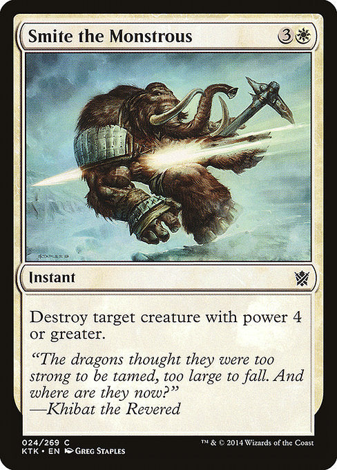Smite the Monstrous [Khans of Tarkir] | Galactic Gamez