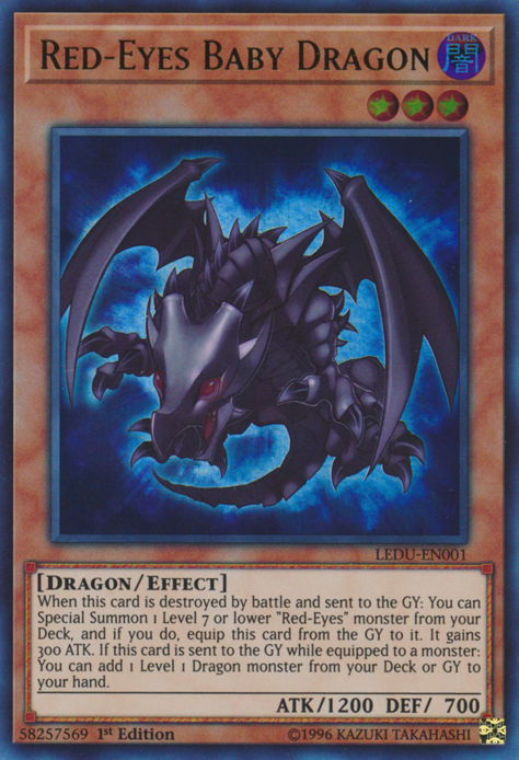 Red-Eyes Baby Dragon [LEDU-EN001] Ultra Rare | Galactic Gamez