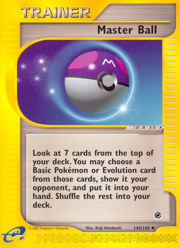 Master Ball (143/165) [Expedition: Base Set] | Galactic Gamez