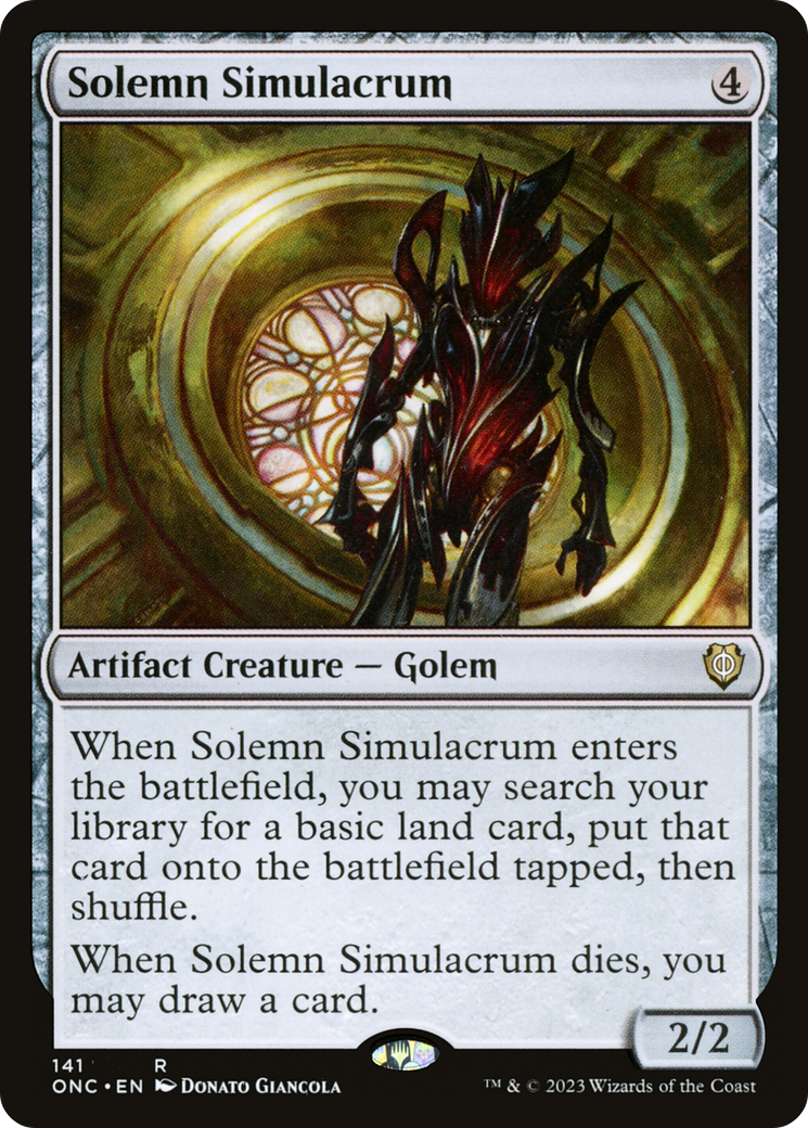 Solemn Simulacrum [Phyrexia: All Will Be One Commander] | Galactic Gamez