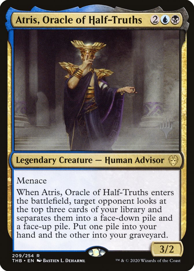 Atris, Oracle of Half-Truths (Promo Pack) [Theros Beyond Death Promos] | Galactic Gamez