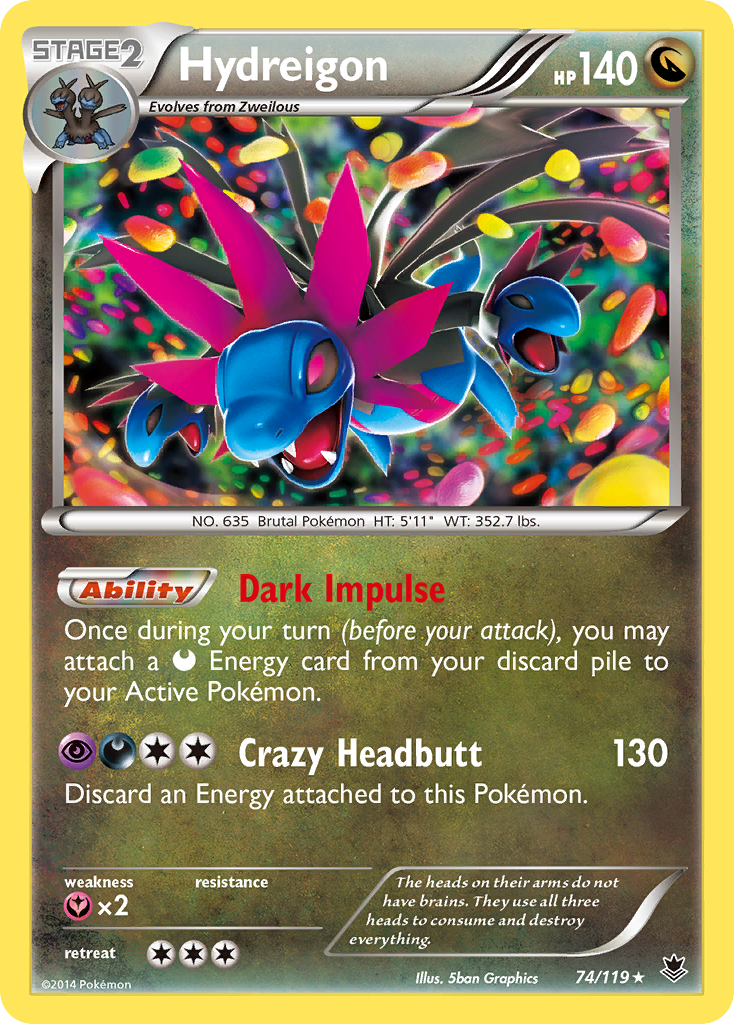 Hydreigon (74/119) [XY: Phantom Forces] | Galactic Gamez