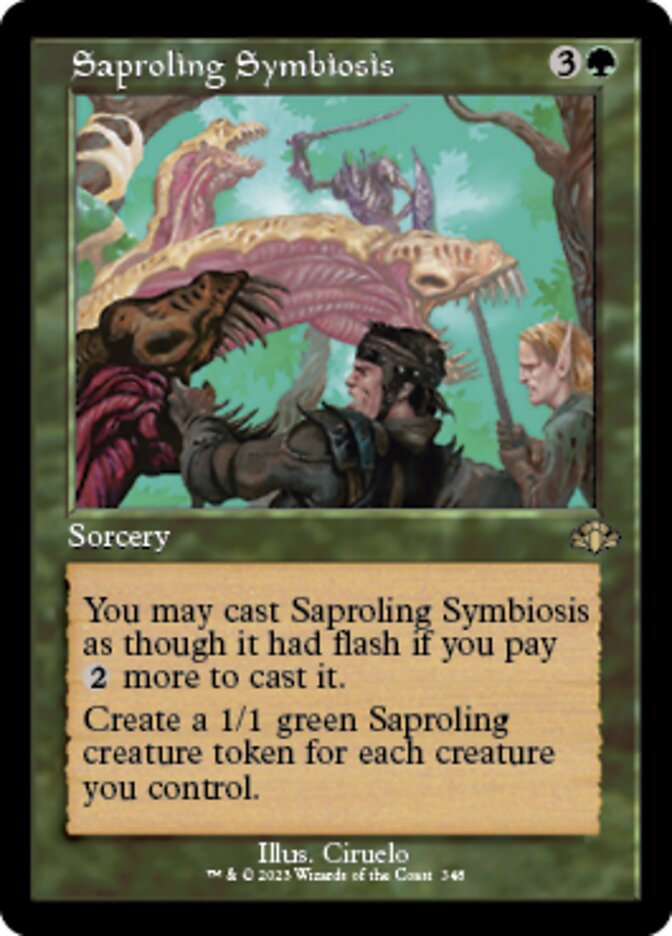 Saproling Symbiosis (Retro) [Dominaria Remastered] | Galactic Gamez