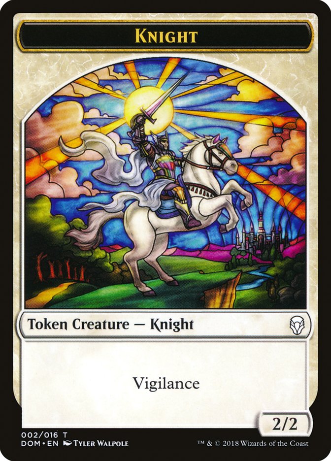 Knight (002/016) [Dominaria Tokens] | Galactic Gamez