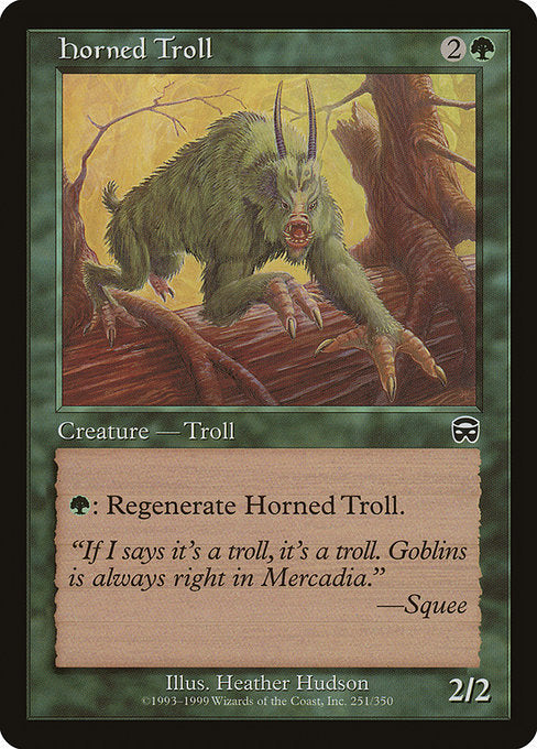 Horned Troll [Mercadian Masques] | Galactic Gamez