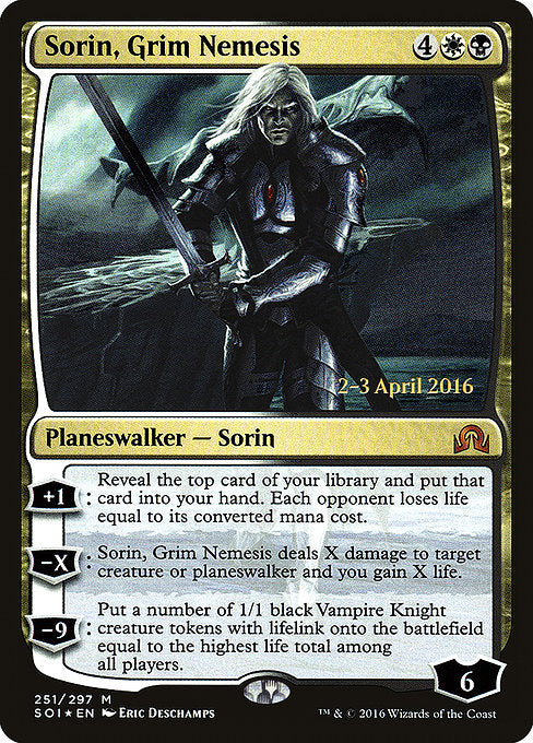 Sorin, Grim Nemesis [Shadows over Innistrad Promos] | Galactic Gamez