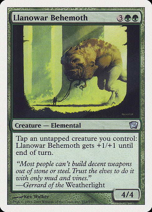 Llanowar Behemoth [Ninth Edition] | Galactic Gamez