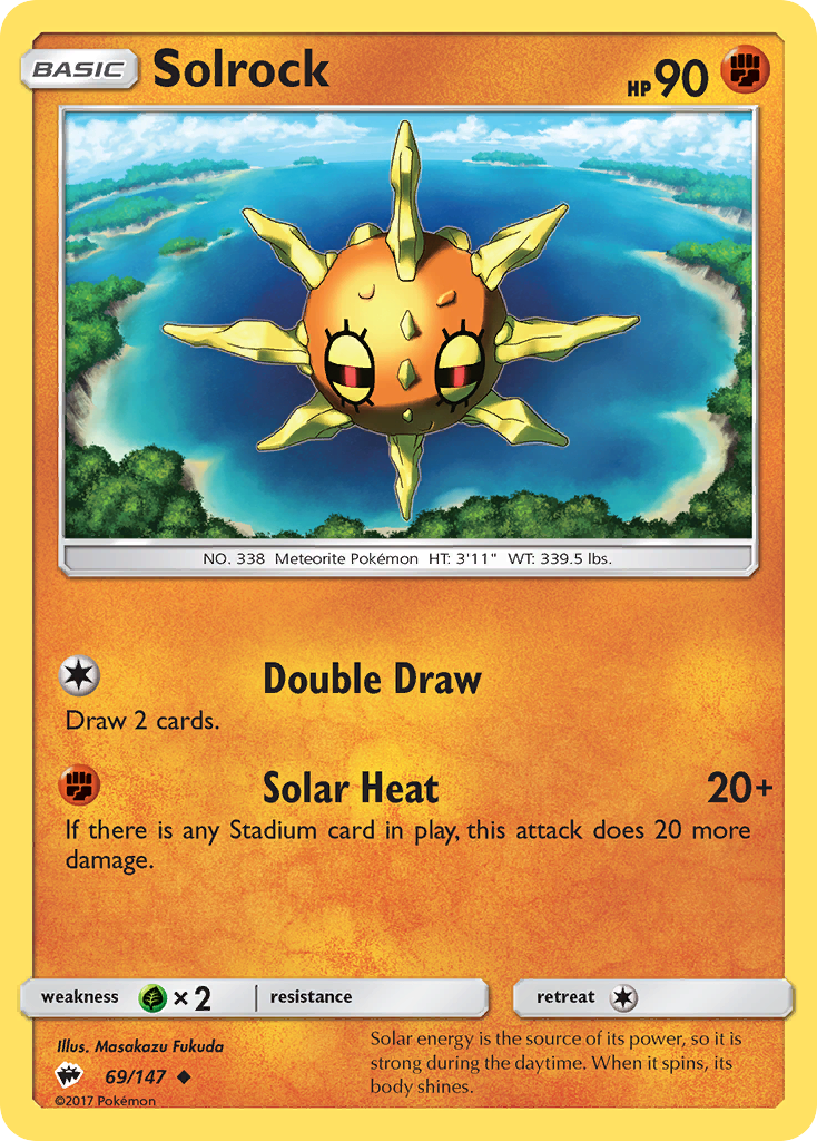 Solrock (69/147) [Sun & Moon: Burning Shadows] | Galactic Gamez