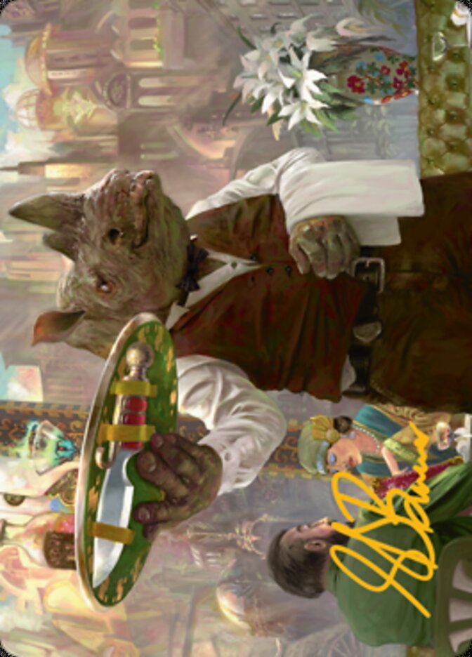 Killer Service Art Card (Gold-Stamped Signature) [Streets of New Capenna Art Series] | Galactic Gamez