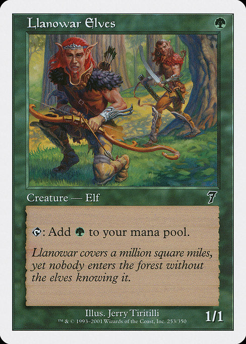 Llanowar Elves [Seventh Edition] | Galactic Gamez