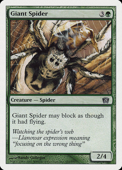 Giant Spider [Eighth Edition] | Galactic Gamez