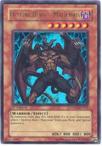 Destiny HERO - Malicious [DP05-EN011] Ultra Rare | Galactic Gamez