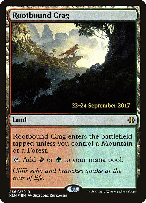 Rootbound Crag [Ixalan Promos] | Galactic Gamez