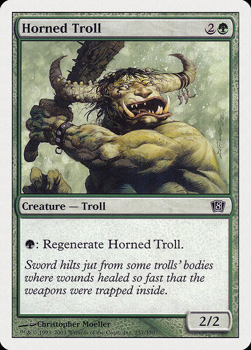 Horned Troll [Eighth Edition] | Galactic Gamez
